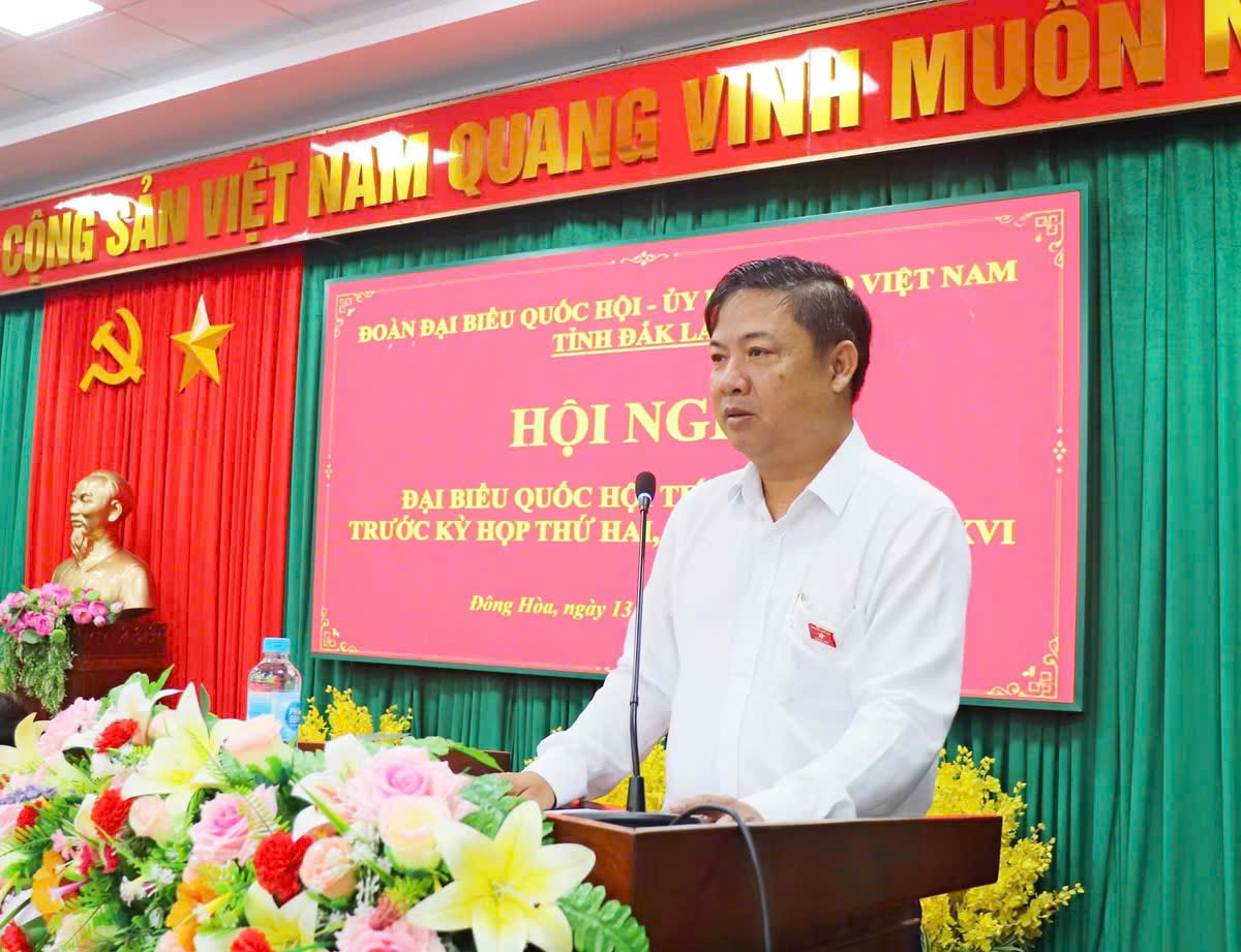 Đoàn ĐBQH tỉnh tiếp xúc cử tri trước kỳ họp thứ Hai, Quốc hội khóa XVI